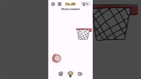 Brain Out Level 59 Puzzle Shoot a basket Walkthrough Solution